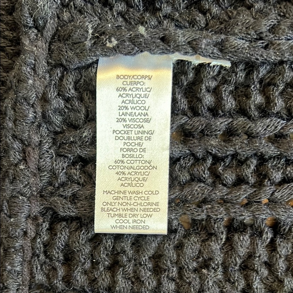 Women's Navy Knit Sweater - Picture 4 of 5